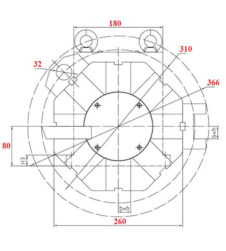 Схема револьверной головки HAK31080(8)